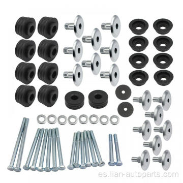 KF04060BK Kit de buje de montura de cabina para el cuerpo para Ford F250 F350 Super Duty 2/4WD 08-16